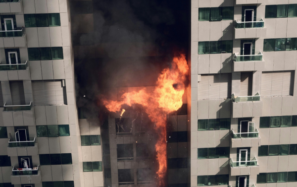 High-Rise Fire in Downtown Plano